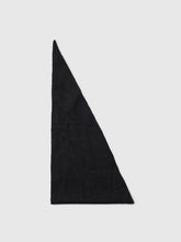 Load image into Gallery viewer, Selected Maria narrow cashmere triangular scarf Black
