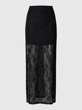 Load image into Gallery viewer, Selected Femme Mista Ankle lace skirt Black
