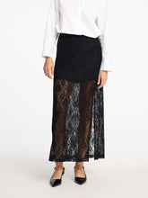 Load image into Gallery viewer, Selected Femme Mista Ankle lace skirt Black
