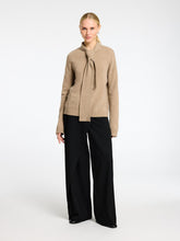 Load image into Gallery viewer, Selected Femme merino wool scarf jumper Irish Cream
