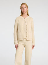 Load image into Gallery viewer, Selected Femme Vinna cotton knit cardigan Birch
