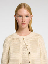 Load image into Gallery viewer, Selected Femme Vinna cotton knit cardigan Birch
