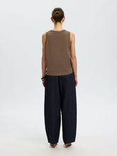 Load image into Gallery viewer, Selected Essential cotton boxy tank Choc Chip - CW CW 
