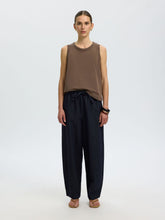 Load image into Gallery viewer, Selected Essential cotton boxy tank Choc Chip - CW CW 
