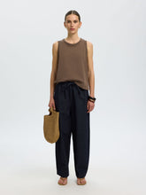 Load image into Gallery viewer, Selected Essential cotton boxy tank Choc Chip - CW CW 
