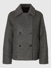 Load image into Gallery viewer, Selected Femme Alma boucle wool blend jacket Medium Grey

