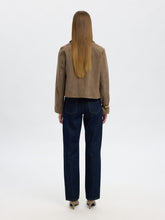 Load image into Gallery viewer, Selected Femme Kaya suede jacket Funghi
