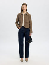 Load image into Gallery viewer, Selected Femme Kaya suede jacket Funghi
