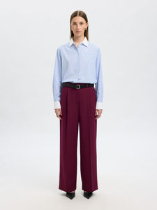 Selected Femme Ilina contrast shirt Cashmere Blue Stripes