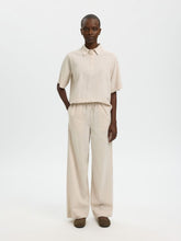Load image into Gallery viewer, Selected Luisa wide linen blend trousers Sandshell - CW CW 
