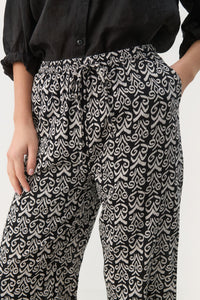 Part Two Gabrella print trouser Black Small Graphic