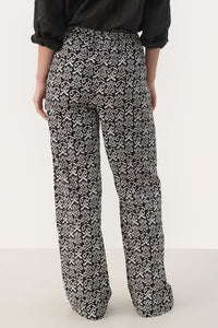 Part Two Gabrella print trouser Black Small Graphic