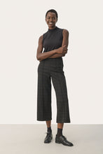 Load image into Gallery viewer, Part Two llisan tricot cropped trouser Grey Check
