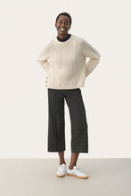 Load image into Gallery viewer, Part Two llisan tricot cropped trouser Grey Check
