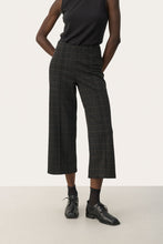 Load image into Gallery viewer, Part Two llisan tricot cropped trouser Grey Check
