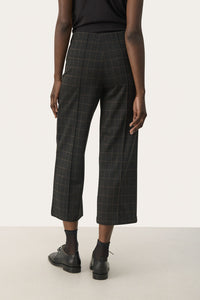 Part Two llisan tricot cropped trouser Grey Check