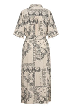 Load image into Gallery viewer, Part Two Melucan belted shirt dress French Oak Graphic Paisley
