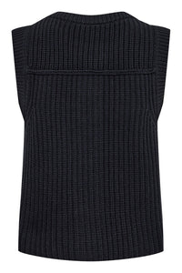 Part Two Noemie knitted waistcoat Dark Navy