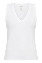 Load image into Gallery viewer, Part Two Nikkia V neck tank Bright white - CW CW 
