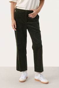 Part two Mishas corduroy ankle length trousers Roisin