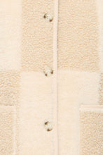 Load image into Gallery viewer, Ichi Tonza chequer board sherpa gilet Fog
