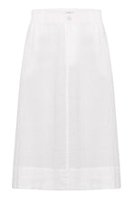 Load image into Gallery viewer, Part Two Rehana linen skirt Bright White
