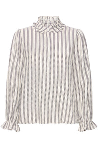 Ichi Lonizo jacquard shirt Graphic Stripe