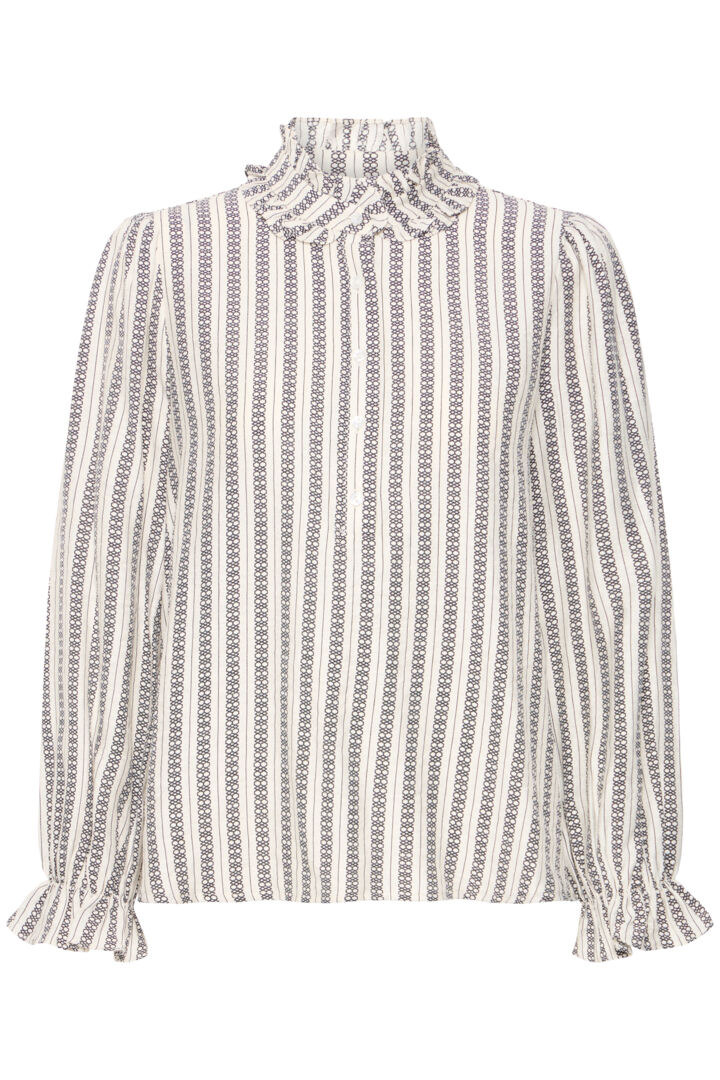 Ichi Lonizo jacquard shirt Graphic Stripe
