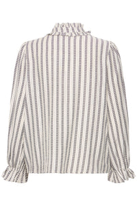 Ichi Lonizo jacquard shirt Graphic Stripe