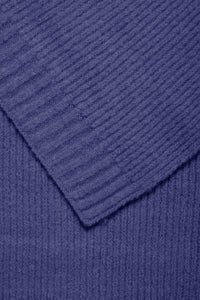 Ichi Aivo rib knit scarf Patriot Blue