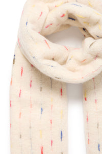 Ichi Laere multi colour nepp cosy scarf Almond Milk