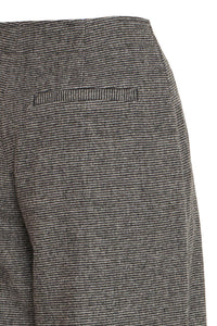 Ichi Gozivo Puppy Tooth barrel leg tailored trouser Small Check