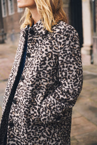 Part Two Suzy tailored coat Leopard