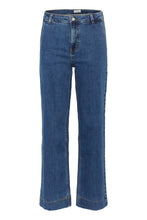 Load image into Gallery viewer, Part Two Barba wide leg jean Medium Dark Blue
