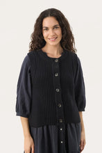 Load image into Gallery viewer, Part Two Noemie knitted waistcoat Dark Navy
