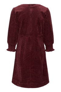 Part Two Shaulii corduroy gathered cuff dress Dark Navy
