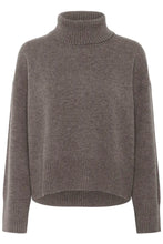 Load image into Gallery viewer, Part Two Corina wool roll neck jumper Falcon Melange
