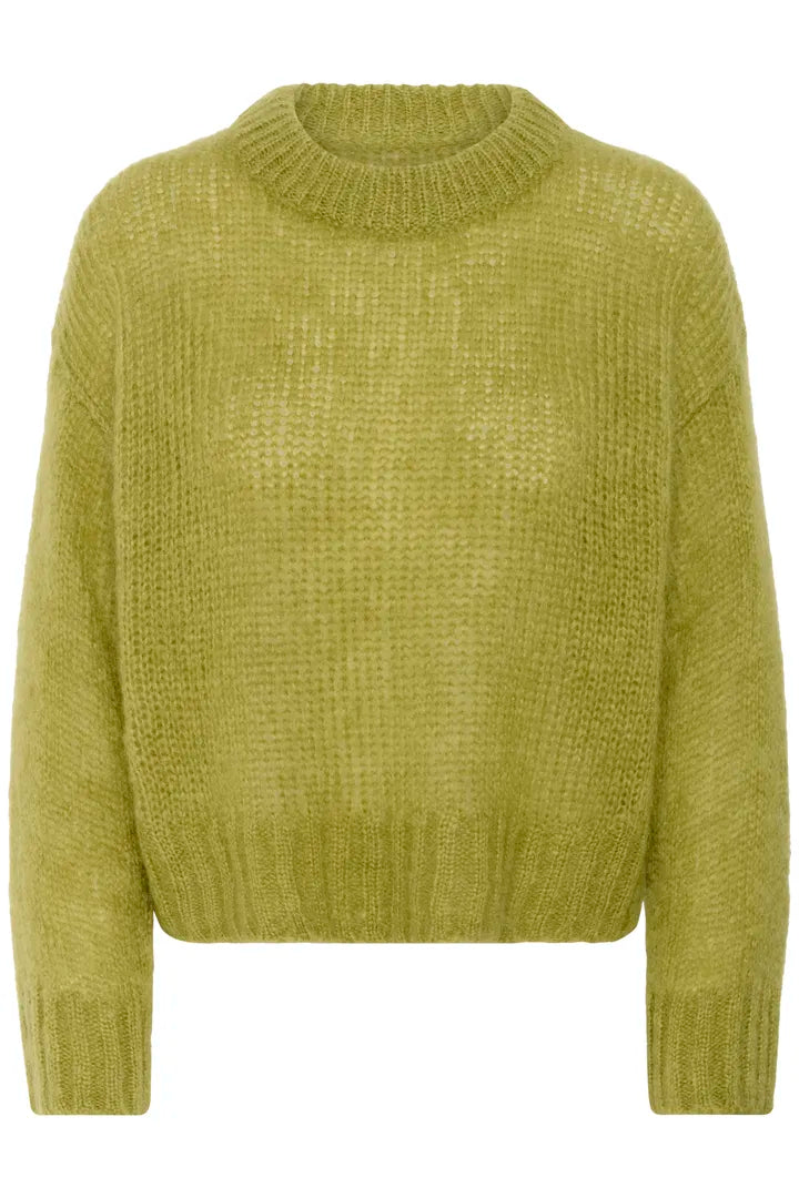 Part Two Sille mohair jumper Green Olive