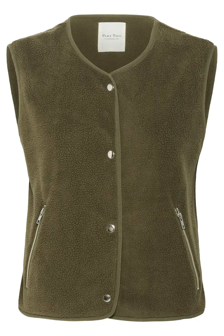 Part Two Signy fleece gilet Tarmac