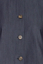 Load image into Gallery viewer, Ichi Jumi tailored cropped waistcoat Dark Blue
