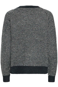 Ichi Kamara LS20 jacquard pattern pullover Total Eclipse