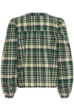 Load image into Gallery viewer, Ichi Amanna brushed flannel check shirt Pineneedle
