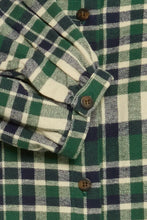 Load image into Gallery viewer, Ichi Amanna brushed flannel check shirt Pineneedle

