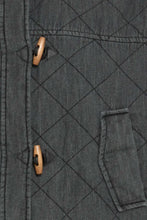 Load image into Gallery viewer, Ichi Lovera quilted toggle detail jacket Denim Grey
