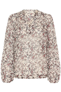 Part Two Sandi georgette print blouse Whitecap Ruby Flower