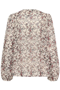 Part Two Sandi georgette print blouse Whitecap Ruby Flower
