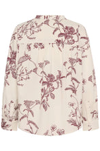 Load image into Gallery viewer, Part Two Natale print cotton shirt Tawny Port Botanical
