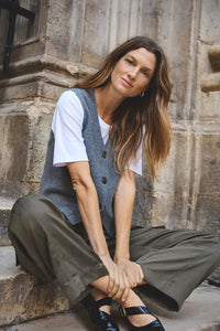 Part Two Sylva wool waistcoat Medium Grey Melange