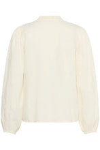 Load image into Gallery viewer, Part Two Eimy broderie anglaise blouse Eggnog
