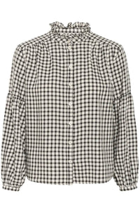 Part Two Samilla check shirt Dark Navy Mini